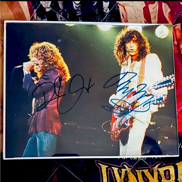 LED ZEPPELIN Accessories Led Zeppelin Autographed 8x Framed Photo